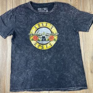Guns N' Roses Mens Official Licensed Bullet Logo Classic Rock & Roll Tee T-Shirt